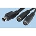 SVHS S-Video Splitter Cable 4 pin Adapter Lead - 2 to 1