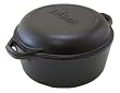 Lodge Logic 5-Quart Double Dutch Oven and Casserole with Skillet Cover Image of Lodge Logic 5-Quart Double Dutch Oven and Casserole with Skillet Cover
