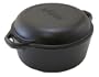 Lodge Logic 5-Quart Double Dutch Oven and Casserole with Skillet Cover
