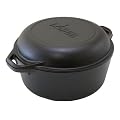 Lodge Logic 5-Quart Double Dutch Oven and Casserole with Skillet Cover