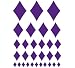 Set of 30 - Purple Diamonds Vinyl Wall Graphic Decals Stickers
