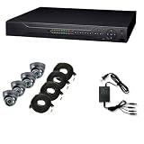 COMPLETE 4 CHANNEL ELITE MINI HD DVR SECURITY CAMERA SURVEILLANCE SYSTEM