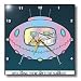 Londons Times Space The Final Frontier Cartoons - Alien Reads National Enquirer - Wall Clocks