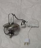Dollhouse Miniature Lights Hanging Oil Lamp Silver #YL5045AS
