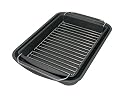 ProBake Teflon Platinum 12.8-by-8.9-by-2-Inch Bake, Broil, & Roast Pan Set with Chrome Rack