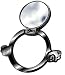 Mirrored Ring Cell Phone Holder (Silver)