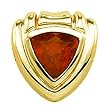 14K Yellow Gold Mozambique Garnet Pendant