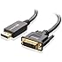 Cable Matters&reg; Gold Plated DisplayPort to DVI Cable 6 Feet