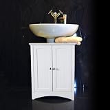 White Under Sink Bathroom Storage Cabinet