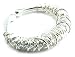 Monili Ladies Adjustable Coiled Silver Ring