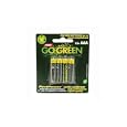 Perf Go Green  #25002 AAA Batteries, 4-Pack,  Packages (Pack of 6)