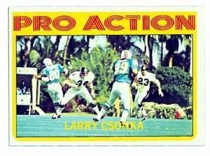 Larry Csonka football card 1972 Topps #259 (Miami Dolphins)