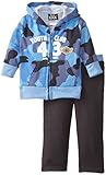 Boys Rock Baby-Boys Infant 2 Piece Hoodie Set Blue Camo, Blue, 18 Months