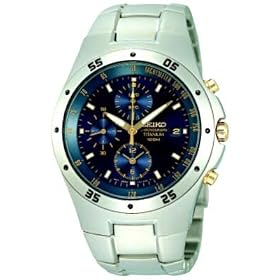 Seiko #SND449P1 Mens Titanium Chronograph Watch Seiko #SND449P1 Men's Titanium Chronograph Watch