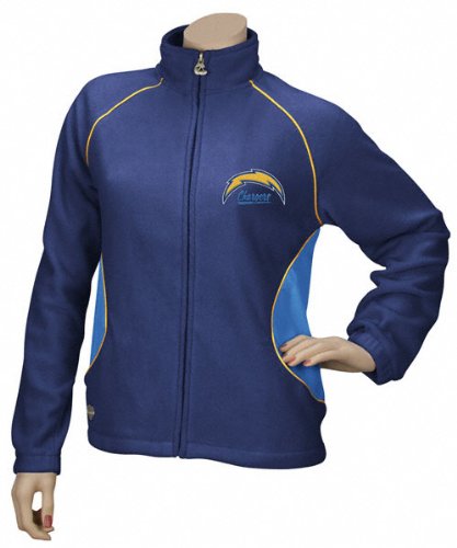 Reebok San Diego Chargers Women's Overlay Micro Fleece Jacket Extra Large