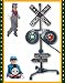 Railroad Rail Road Crossing Light Kids Bedroom Train Station