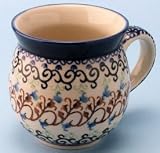 Polish Pottery 12 oz. Ladies Bubble Mug
