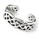 Sterling Silver 6 Artform Celtic Scroll Cuff Bracelet