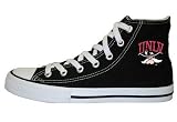 Game Day Soles Hi Top Black University of Nevada Las Vegas (UNLV) Mascot Canvas