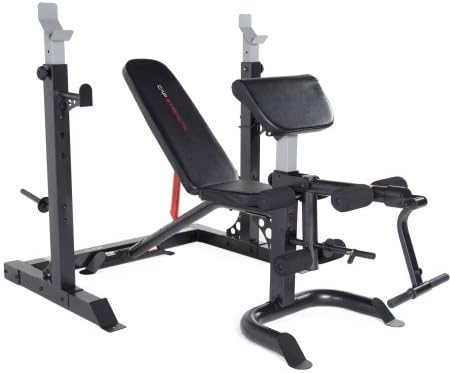 NEW' CAP Strength FID Bench with Arm Curl Attachment and Squat Rack | Ideal for Home Use