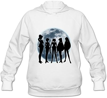 Boro Lin Women's Sailor Moon Crystal Black Moon Sweater Size XXL White