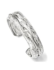Leslies SS plated Small Domed Scrunch Bangle