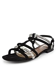 Footglove™ Fashion Suede Tubular T-Bar Shoes