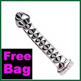 Pyrex Glass Dildo Green Helix 7 1/2" Cock