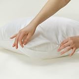 White Clean Air Pillow Protector - Queen
