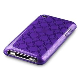 APPLE IPOD TOUCH 4TH GENERATION GEL CASE - PURPLE PART OF THE QUBITS ACCESSORIES RANGE PART OF THE QUBITS ACCESSORIES RANGE