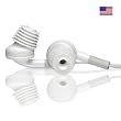ACOUSTIBUDS - Premium Adapters for Earphones AND Bluetooth Headsets. A new solution for in-ear audio. MADE IN THE USA. Adapters only, earphones not included. White, Two Pair & Two Sizes.