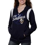 NHL Reebok Buffalo Sabres Women's Wipe Out Hoodie - Navy Blue (Small)