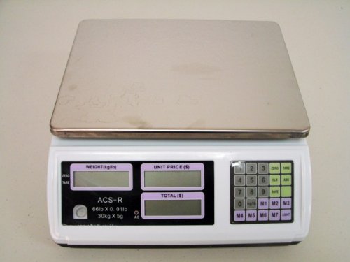 NEW 0-66 LBS DIGITAL PRICE COMPUTING FOOD WEIGHT SCALE (SCALE(REDBOX)ACS-R)
