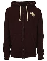 Abercrombie & Fitch Mens Hoodie Burgundy Classic Logo