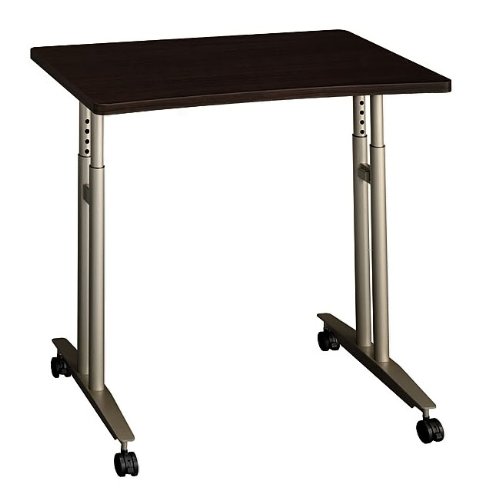 Warm Oak Adjustable Height Mobile Table Warm Oak