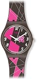 Swatch - Olympic games / Jeux olympiques London 2012 brown - Original gent - Montre Mixte - Quartz Analogique - Cadran marron et rose - Bracelet plastique Marron et rose