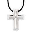 Ferroni Heart Cross Necklace With CZ 16" Ferroni Heart Cross Necklace With CZ 16"