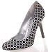 Jessica Simpson Women's Henri Pump (Black/White/Dot_Fabric 6 M)