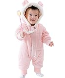 YY-Shop ベビー服 新生児服 ロンパース 着ぐるみ 冬服 天使 厚手 女の子 男の子 ボディースーツ 赤ちゃん 出産祝い カバーオール かわいい ベビースーツ 長袖 暖かい (80cm, 1ピン