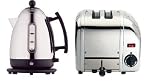 DUALIT 1.5 LITRE STAINLESS STEEL JUG KETTLE WITH BLACK TRIM (72400) & 2 SLICE VARIO STAINLESS STEEL TOASTER (20245) COMBINATION SET