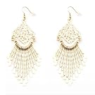 Mesh Drops Hook Earrings