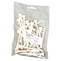 Long Wooden Tees With English Flag - English Flag