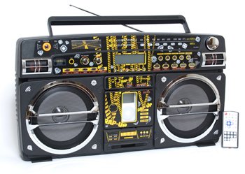 Lasonic i931RU Ghetto Blaster w/ iPod Dock Rap-Up Edition