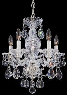 Schonbek Sterling Collection Crystal Silver Chandelier (QS)