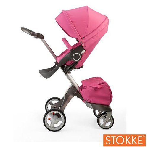 Stokke Xplory Stroller - Limited Edition Pink (Comes with matching Blanket & Parasol)