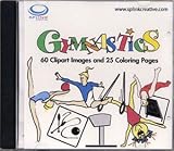 Clipart with Coloring Pages for Gymnastics