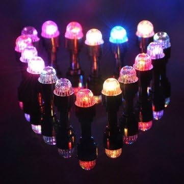 Colorful LED Valve Cap Light Safety Lamp Wheel Tyre Spoke Tire Warning Light Waterproof - For All Standard Spoked Wheels - Riding Motorcycle Cycling Mountain Bike Bicycle - Assorted Color