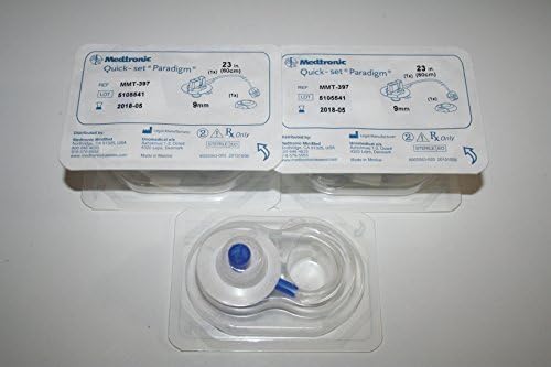 Quick Set Pardigm MMT 397 23in Tubing 9mm Canulla 2015 (5 Singe Sets) by Unomedical Medtronic by Unomedical Medtronic