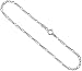 Sterling Silver 2.3 mm (1/16 inch) Figaro Chain Necklace NICKEL FREE, 16 in.