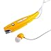 HV-800 Wireless Bluetooth Music Stereo Universal Headset Headphone Vibration Neckband Style for iPhone iPad Samsung (Yellow)